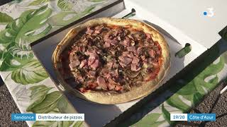 Les distributeurs automatiques de pizza envahissent la Côte dAzur [upl. by Lebasile]