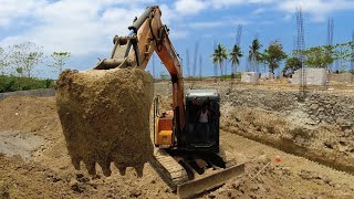 Heavy Equipment Sany Excavator Working Digging  Sotiriadis Mining works [upl. by Miksen]