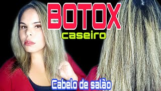 BOTOX CASEIRO  Cabelos de salão [upl. by Hankins]