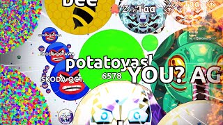 Botters Suck🤯💀 Agario 158910 Epic Score Solo Gameplay Destroying Teams in Agario [upl. by Airitak91]