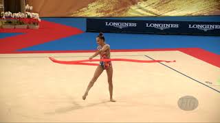 AVERINA Arina RUS  2018 Rhythmic Worlds Sofia BUL  Qualifications Ribbon [upl. by Einahpats956]