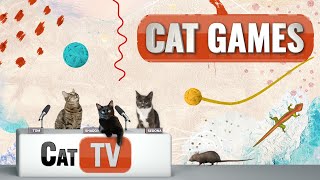 Cat Games  Ultimate Cat TV Compilation Vol 7  1 HOUR 🐱📺😼 🧵 🦗 🐁🦎⚽ [upl. by Alemahs]