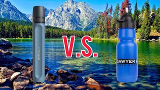 Lifestraw VS Sawyer Water filter  Gear Review [upl. by Ayouqat247]