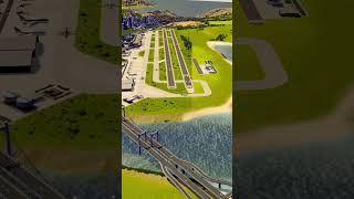 I Built a Realistic Airport in Cities Skylines shorts [upl. by Heise]