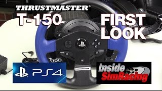 Thrustmaster T150 First Look on Playstation 4 [upl. by Svirad833]