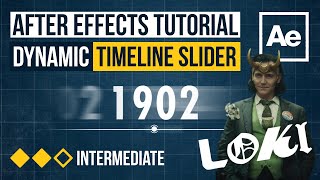 After Effects Tutorial  Dynamic Timeline Slider Loki Disney [upl. by Pellegrini]