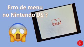 Como arrumar o erro de menu em cartoes R4 Nintendo DS DSi 2DS 3DS DSLite [upl. by Chelsae]