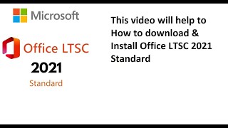 How to Install Microsoft Office LTSC Standard 2021 [upl. by Eleda769]