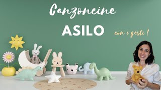 CANZONI PER BAMBINI che si cantano in ASILO NIDO e SCUOLA DELLINFANZIA Con i gesti [upl. by Ylimme]