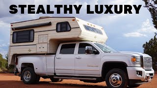 FULL TOUR  Remodeled RV Disguised As An Ugly Old Truck Camper 😄 [upl. by Cormac]