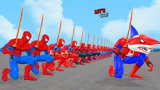 Siêu nhân nhện🔴Spider Man family story rescue the Spider man best team from Joker vs Shark spider [upl. by Dnomso282]