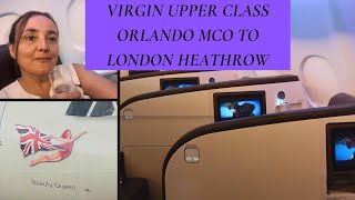 Travel Day in Upper Class with Virgin Atlantic from Orlando to London on Flight VS92  Beauty Queen [upl. by Sirak874]