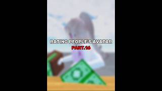 Rating People Avatars ✌️ Part16 shorts edit roblox fyp [upl. by Fadas]