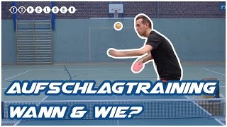 Aufschlagtraining im TischtennisTraining einbauen  TTHELDEN [upl. by Ladd]