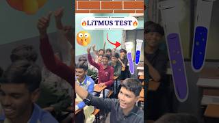 Litmus Paper test chemistry trending scienceexperiment viralshort science [upl. by Adnic]