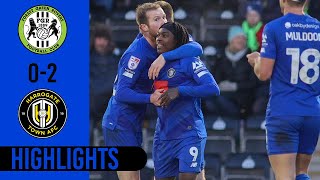 Forest Green Rovers 02 Harrogate Town Highlights [upl. by Eseenaj]