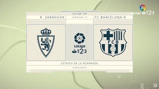 Previa Real Zaragoza vs FC Barcelona B [upl. by Carder146]