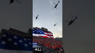 Todays fly over at JordanHare Stadium for Auburns seasonopener vs Alabama AampM USA USA 🇺🇸🫡 [upl. by Sivatnod25]