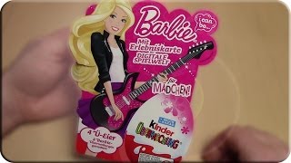 Kinder Überraschung Üeier 4er Pack Mädchen BARBIE [upl. by Ykvir]