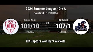 2024 Summer League  Div A Kansas Kings vs KC Raptors [upl. by Aihsemak88]