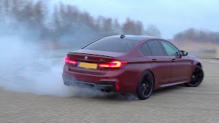 750HP BMW M5 F90 Competition Stage 2  LOUD Revs Donuts amp Duo Burnout M5 V10 [upl. by Perkins]