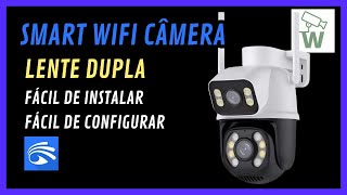 Smart WIFI câmera lente dupla Full HD aplicativo Yoosee [upl. by Novanod5]