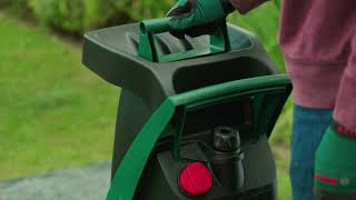 Laser Cut Blade Garden Shredder  Bosch AXT Rapid 2200 [upl. by Aidualc]