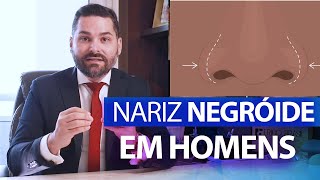 Nariz negroide em Homens  Nariz étnico masculino  Nariz bulboso [upl. by Tarrah41]