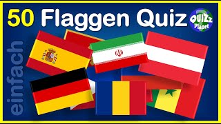 Das große FlaggenQuiz  einfach  Deutsch  Wie gut kennst du die Flaggen Rätsel zum Lösen Quiz [upl. by Eilsehc]