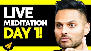 DAY 1 of 20 Days LIVE MEDITATION  Jay Shetty Live Motivation [upl. by Anazraf887]