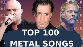 Top 100 Metal SongsYouTube  Spotify Best Metal Songs [upl. by Lilas]