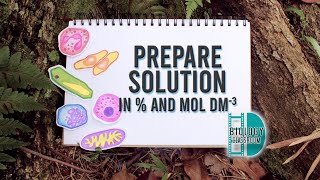 ALevel Biology  Prepare solution with known concentration in  and mol dm3 [upl. by Reagan221]