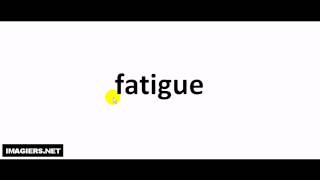 How to pronounce in French  fatigue [upl. by Naerb]