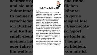 3 Sich Vorstellen  B1 Prüfung  Deutsch lernen mit Dialogen  learn German Language deutsch [upl. by Teirrah342]