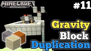 Minecraft Bedrock 120 Sand Duper  Minecraft Bedrock Gravity Block Duper Tutorial  11 [upl. by Thelma]