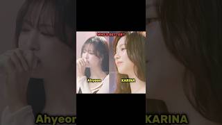 BABYMONSTER Ahyeon Or aespa KARINA Vocal Sounds Better ahyeon karina babymonster aespa [upl. by Natsirhc]