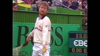 Mats Wilander vs Miloslav Mecir 1985 Hamburg SF Highlights [upl. by Annoek]