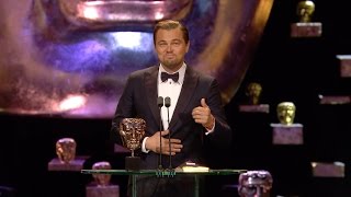 Leonardo DiCaprio wins Best Leading Actor award  The British Academy Film Awards 2016  BBC One [upl. by Juline572]