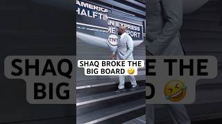 14years retired from basketball and Shaq is STILL breaking boards 😂 nbaontnt shaq [upl. by Balbur]