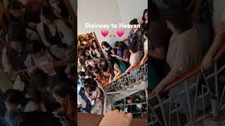 After a HOLY Mass 🙏❤️ Stair way to Heaven🥰 stairwaytoheaven church HOLYMASS sunday crowded [upl. by Mckenna]