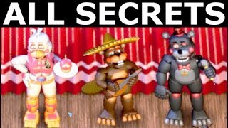 FNAF 6  All Secrets Easter Eggs Achievements amp Rare Screens Freddy Fazbears Pizzeria Simulator [upl. by Atte]