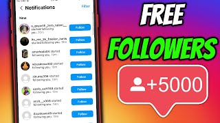 How I Got FREE Instagram Followers using THIS Method 5000 Followers in under 5 min [upl. by Alecia456]