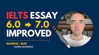 How to go from 60 to 70  IELTS Essay  Task 2  Sample 3415 [upl. by Arri]