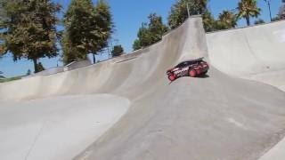 Traxxas Rally Shreds SoCal Skate Park [upl. by Rhetta]