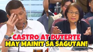 CASTRO AT DUTERTE MAY MAINIT NA SAGUTAN SA QUADCOM HEARING [upl. by Nguyen]