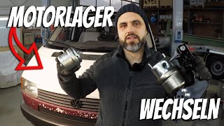 VW T4  Motorlager wechseln II Change engine mounts [upl. by Maurey]