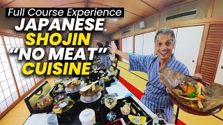 Japanese NoMeat Full Course Dinner Experience  Shojin Ryori amp Shukubo Temple Stay [upl. by Ogirdor]