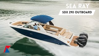 Sea Ray SDX 290 Outboard  English Walkthrough [upl. by Yessydo352]