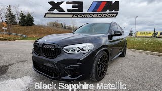 LAUNCH CONTROL 2021 BMW X3 M Competition OEM Black Sapphire Metallic on Adelaide Grey [upl. by Rushing]