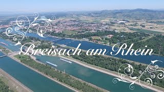 Überflug Rundflug Rhein Breisach Freiburg Mai 2017 in 4K Qualität [upl. by Dilks282]